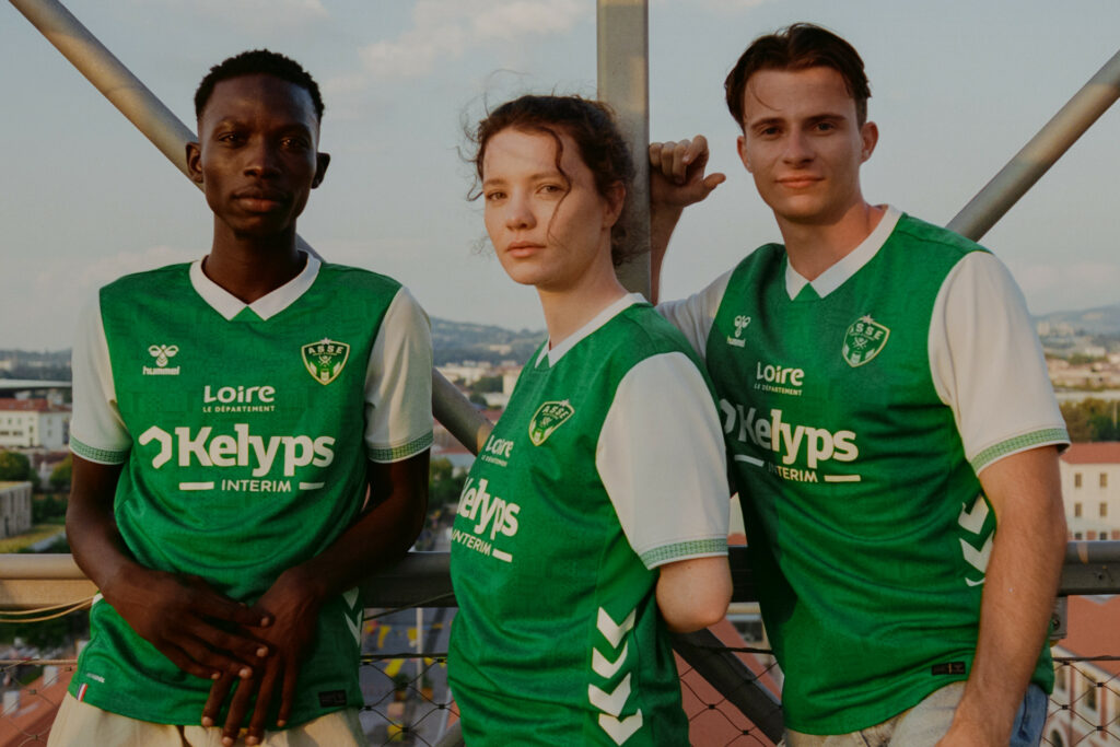 Maillot Domicile AS Saint-Étienne Umbro – Sable #27 – Vintage Années 90 – Taille 168
